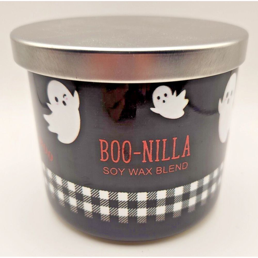 At Home by Mirabeau 14 oz Soy Wax Blend 3 Wick Candle Boo-Nilla